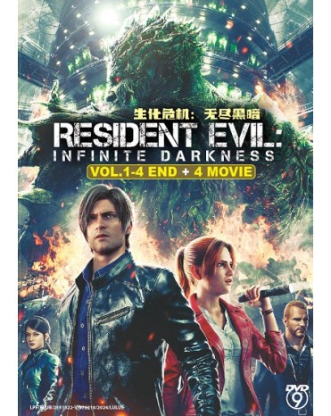 ENG DUB * RESIDENT EVIL: INFINITE DARKNESS VOL.1-4 END + 4 MOVIE